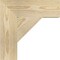 Ekena Millwork Traditional Block Rough Sawn Bracket, Douglas Fir, 4"W x 14"D x 14"H BKT04X14X14TRA05RDF - alternate 3
